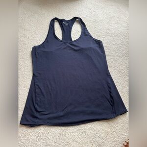 Athleta Tank Top Women Size S Navy Blue Racerback Sleeveless Athleisure wear